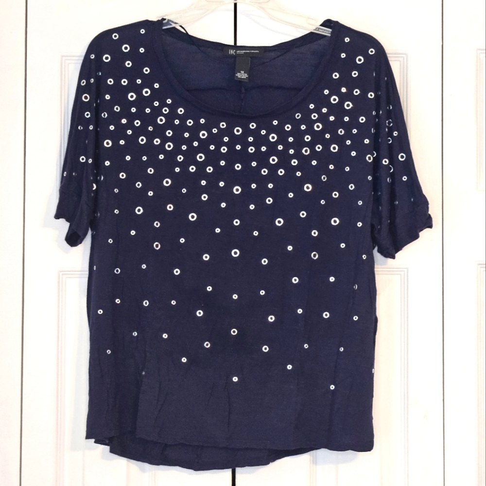 Blue Grommet Top